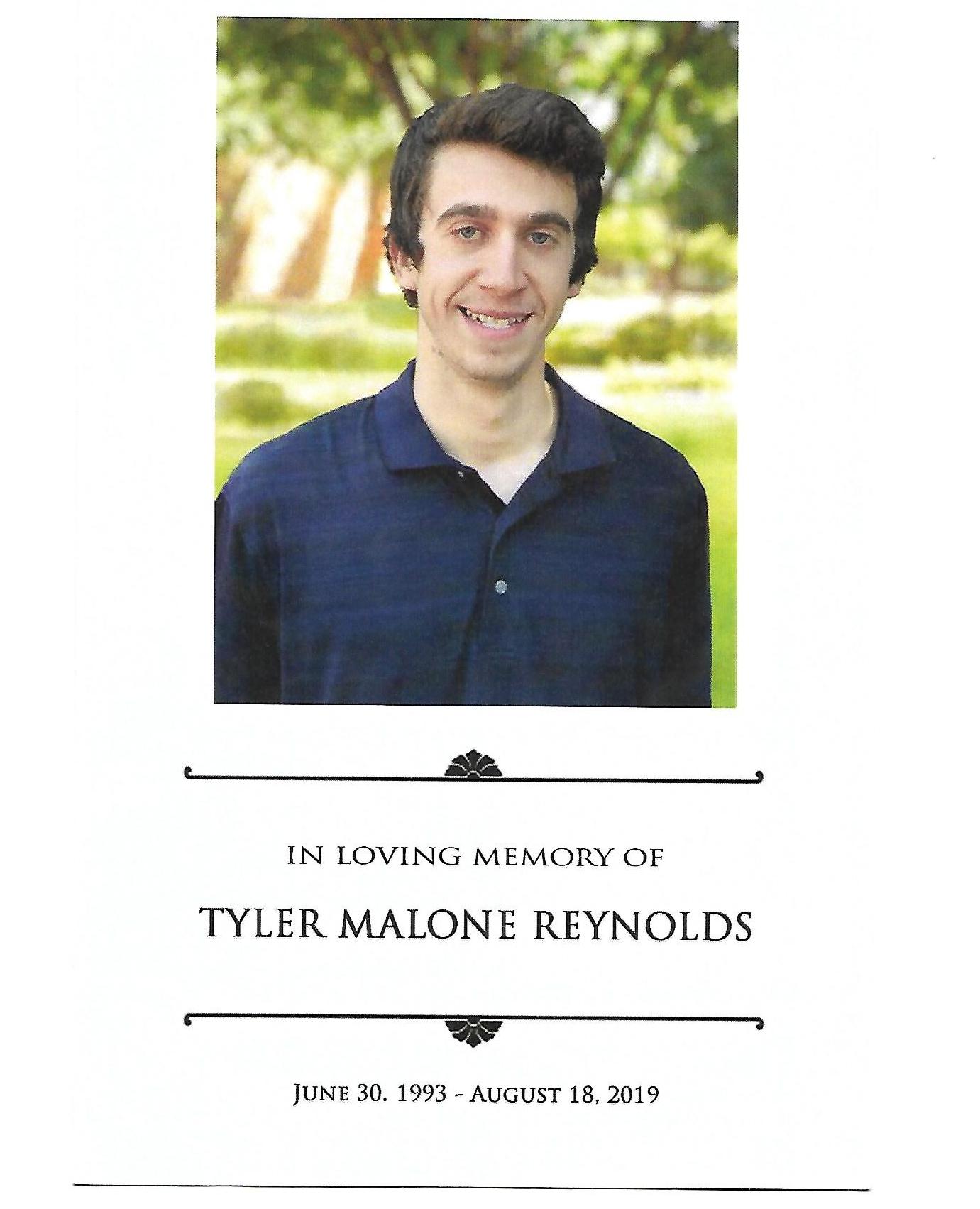 In Loving Memory of Tyler Reynolds